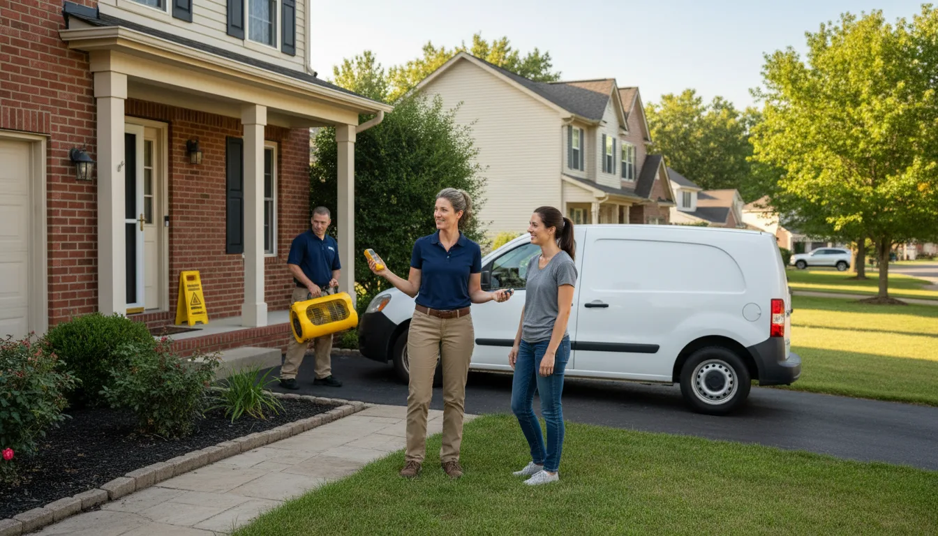 Residential water damage restoration in Crenshaw, MS